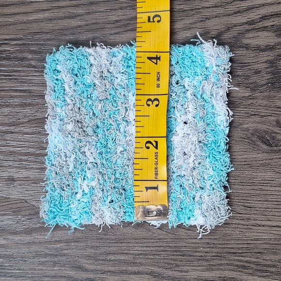 Mini Scrub Cloth, Hand Knit - Picture 4 of 6